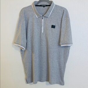 Karl Lagerfeld Men’s Polo with Zip Collar